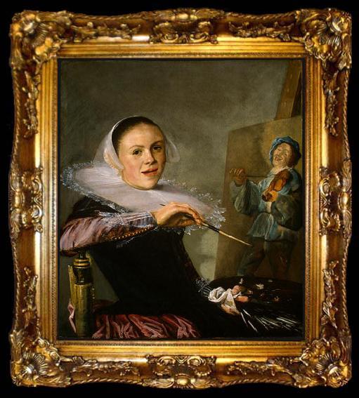 framed  Judith leyster Self Portrait, ta009-2